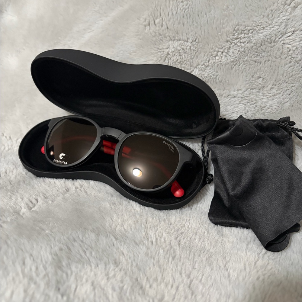 Carrera Polarized Black Sunglasses with Case